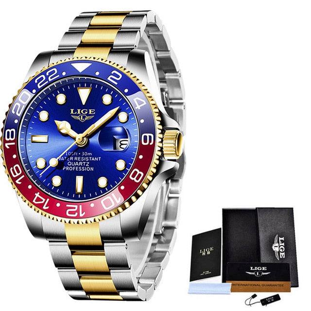 LIGE Green Quartz Waterproof Date Wrist Watch for Men - Premium Watches from Dressmycell.com - Just $45.00! Shop now at Dressmycell.com LIGE Green Quartz Waterproof Date Wrist Watch for Men - Premium Watches from Dressmycell.com - Just $45.00! Shop now at Dressmycell.com